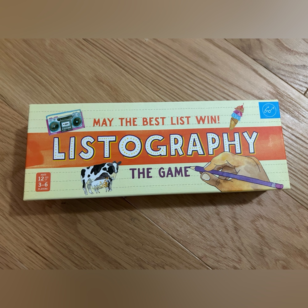 Listography The Game Board Game